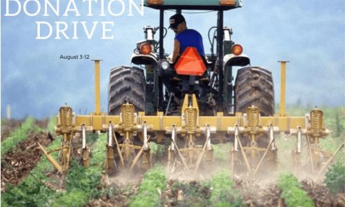 Donation Drive on a tractor image